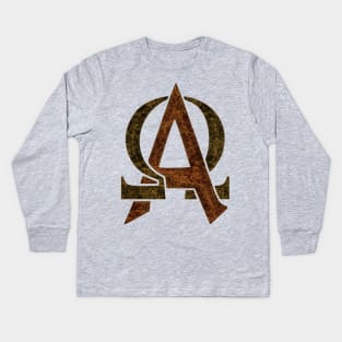 Greek Alphabet - Letter Alpha Omega 2 Kids Long Sleeve T-Shirt